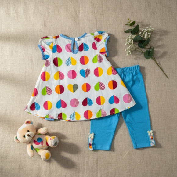 New Laura Ashley Baby Girl Outfit set Shirt leggings headband Size 3 months - Picture 4 of 4